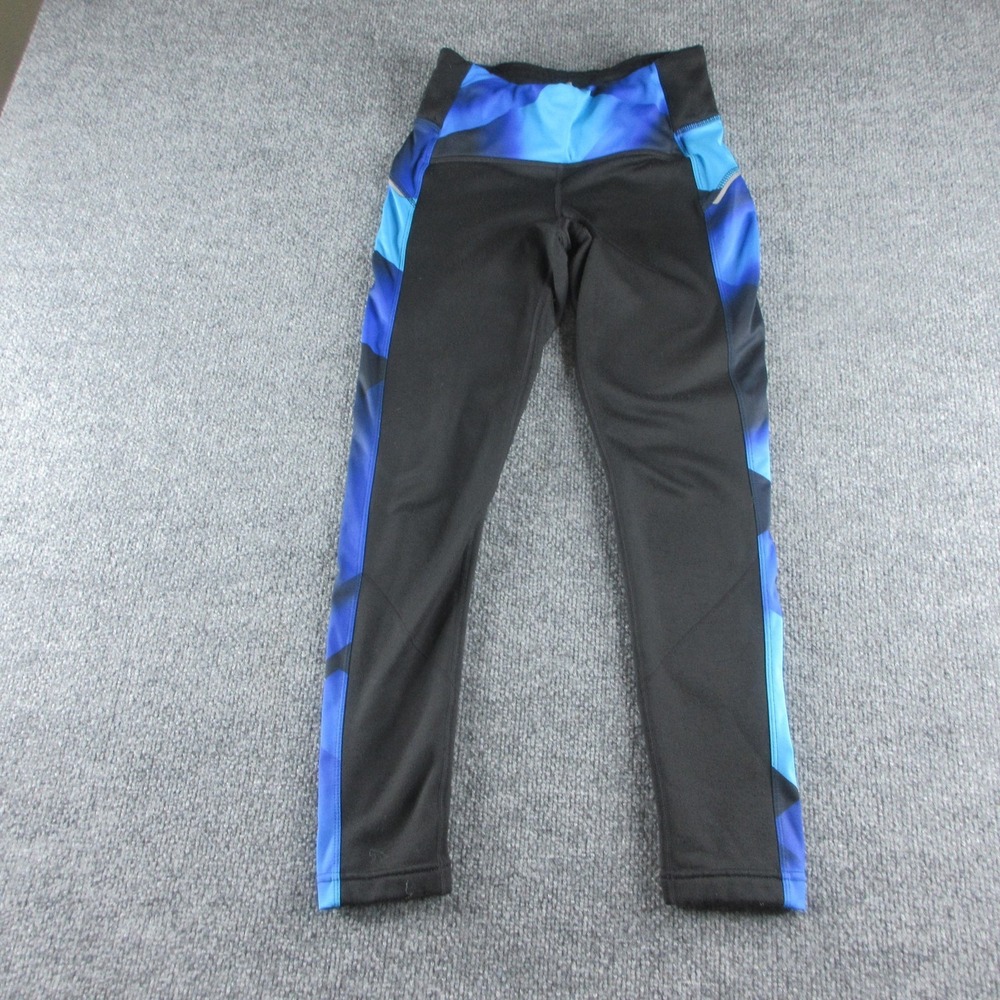 Athleta Leggings Womens XS Petite Black Colorblock‎ Ankle Stretch Athletic Yoga